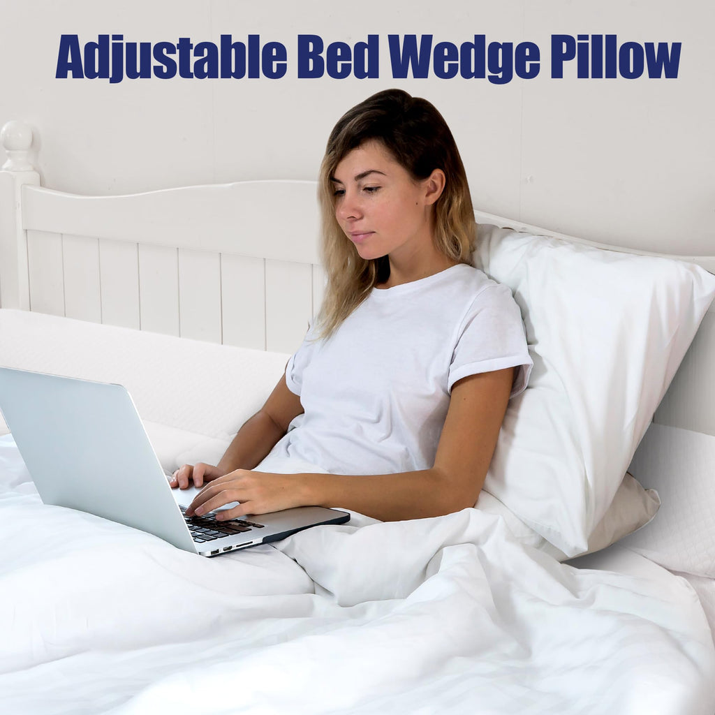Hombys Wedge Pillow Headboard For Bed Gap,Foldable Bed Wedge Gap Filler King Size,Matterss Gap Filler,Multi Functional Bed Crack