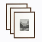 Kate and Laurel Adlynn Rectangle Picture Frame Set of 3, 16 x 20 matted to 8 x 10, Bronze, Vintage Three-Piece Frame Set for Gal