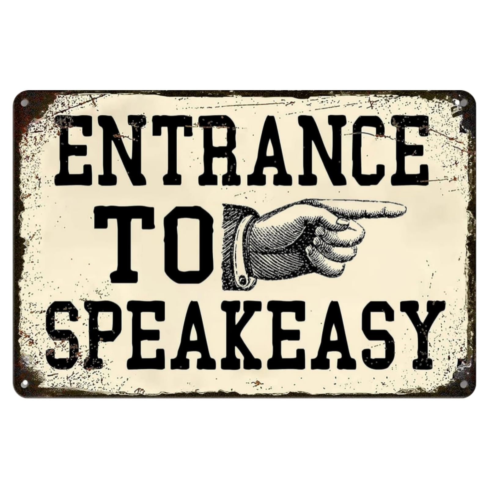 Vintage Entrance To Speakeasy Tin Sign Retro Speakeasy Decor Speak Easy Funny Metal Signs Speakeasy Party Decorations For Boys R