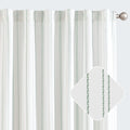 Jinchan Green And White Striped Curtains 84 Inches Long For Living Room Bedroom Green On White Curtains Pinstripe Curtains Privacy Light Filtering Rod Pocket Modern Window Curtains Set 2 Panels