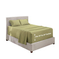 Hearth & Harbor Extra Deep Pocket Full Sheets - 4 Piece Hotel Luxury Full Sheet Set Fits Up To 24' Mattress - Ultra Soft Luxury Full Bed Sheet Set - Soft & Breathable, Full, Sage Olive Green