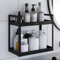 Plantex 3 Tier Self Adhesive Bathroom Shelf/Multipurpose Bathroom Countertop Storage Shelf/Metal Standing Spice Rack Storage Org