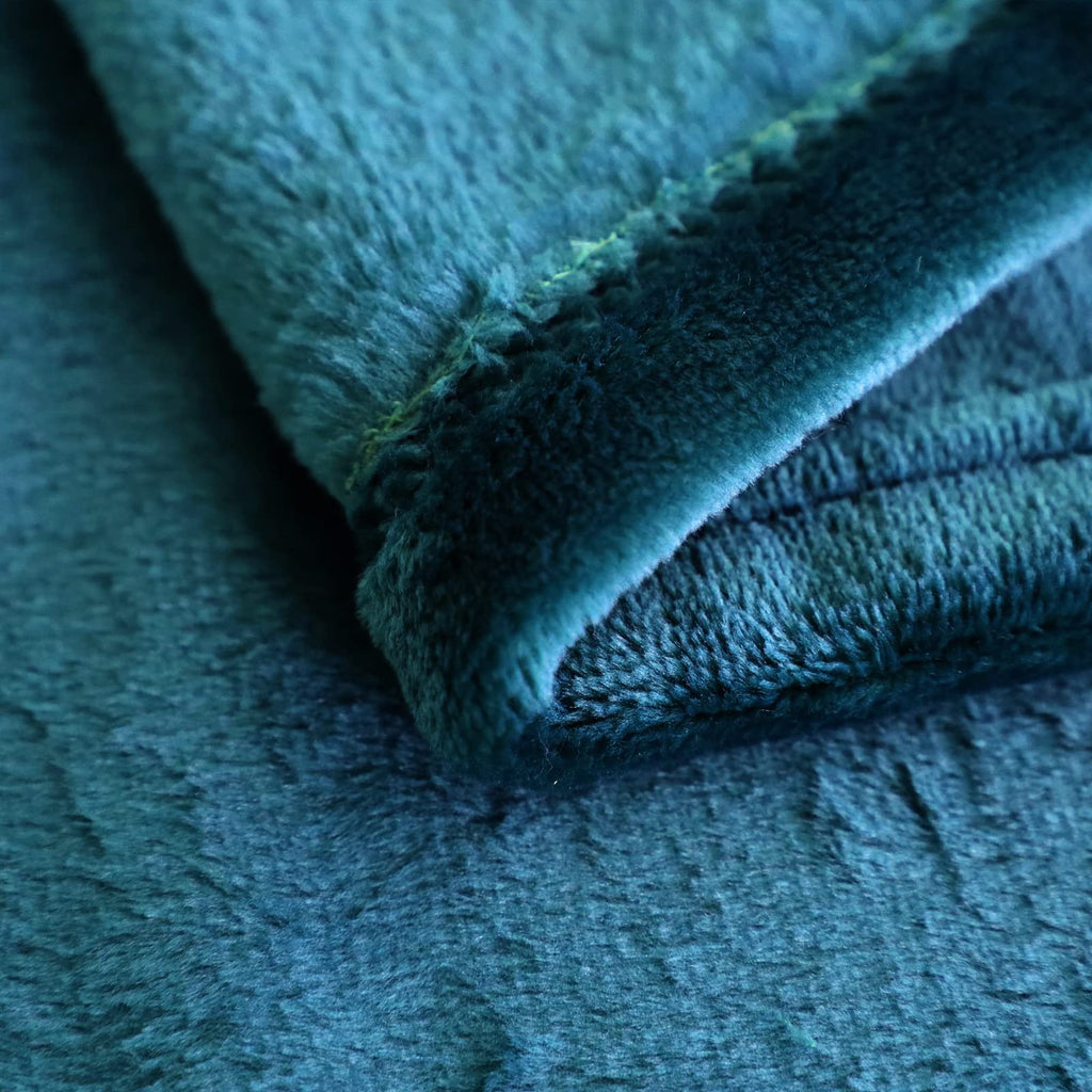 Sochow Flannel Fleece Blanket Twin Size, All Season Lightweight Super Soft Cozy Blanket For Bed Or Couch, Blue Coral, 60'' X 80'