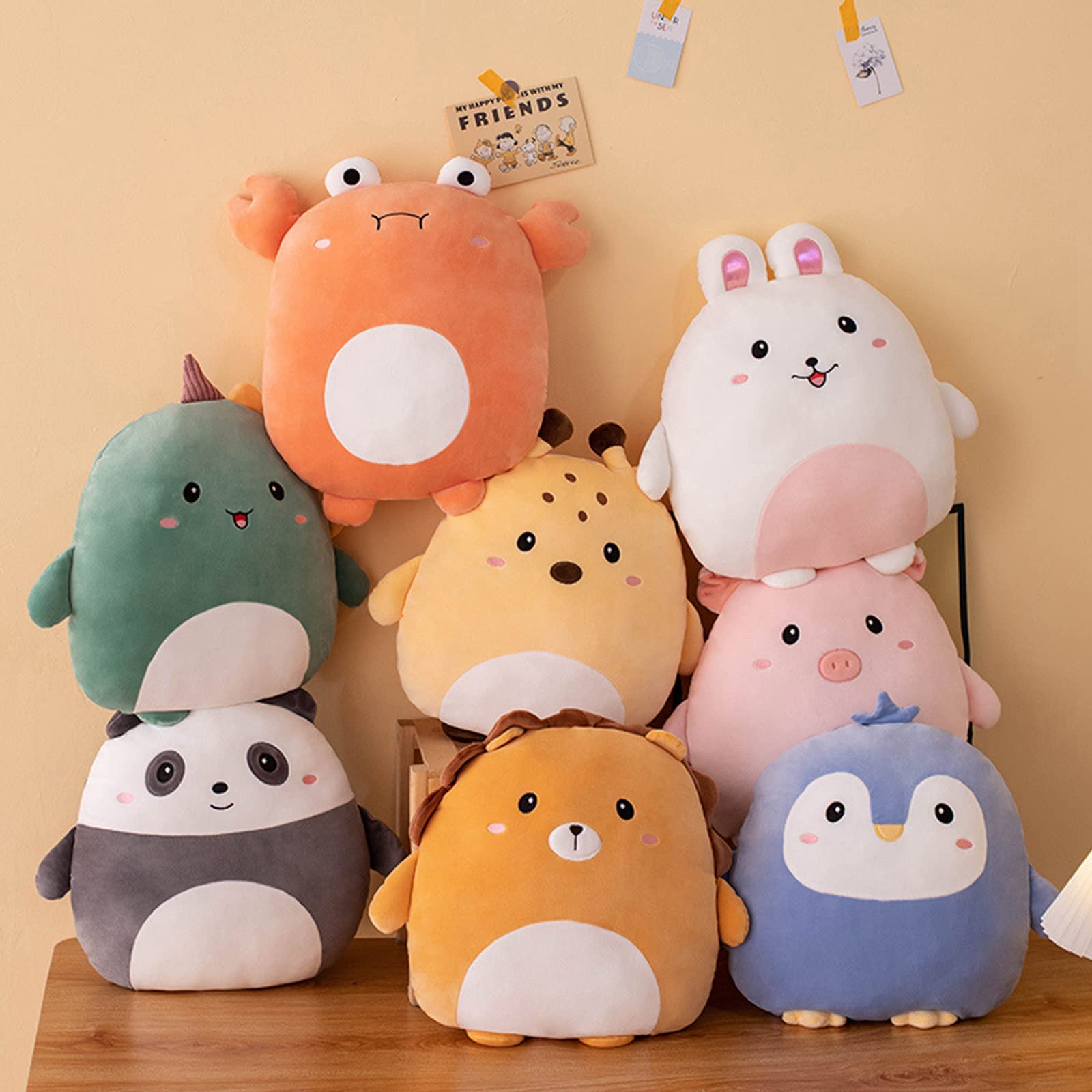 Lannery Panda Plush Pillow, Panda Stuffed Animal Toy Kawaii Panda Plushies Hugging Pillow Gifts For Room Decor Birthday Valentin