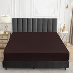 Sufdari King Size Mattress Protector,Waterproof Mattress Protector,Fitted Sheet Style Mattress Cover With 18' Deep Pocket,Washable And Comfortable-Chocolate,King