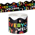 Seajan 65.62 Ft Colorful Classroom Bulletin Board Border Boho Classroom Border Everyone Is Welcome Here Rainbow Trim Bulletin Bo