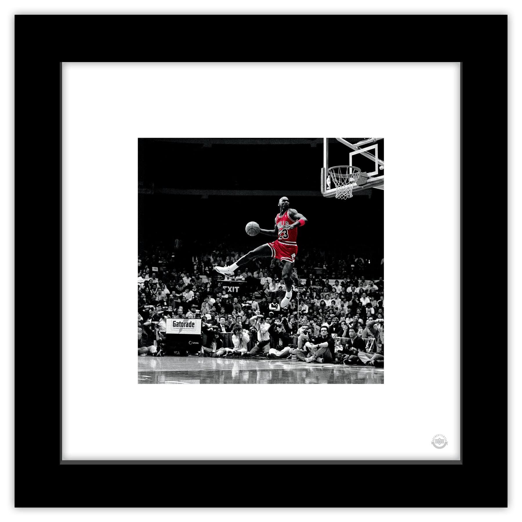 Trends International Gallery Pops Michael Jordan - Flight Progression Sequence 4 Wall Art Wall Poster, 12 x 12, Black Frame Vers