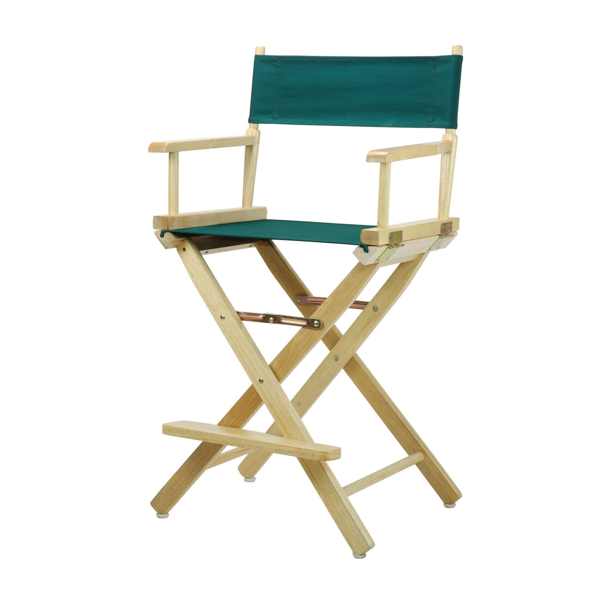 Casual Home 24&quot; Director'S Chair Natural Frame With Hunter Green Canvas, Counter Height