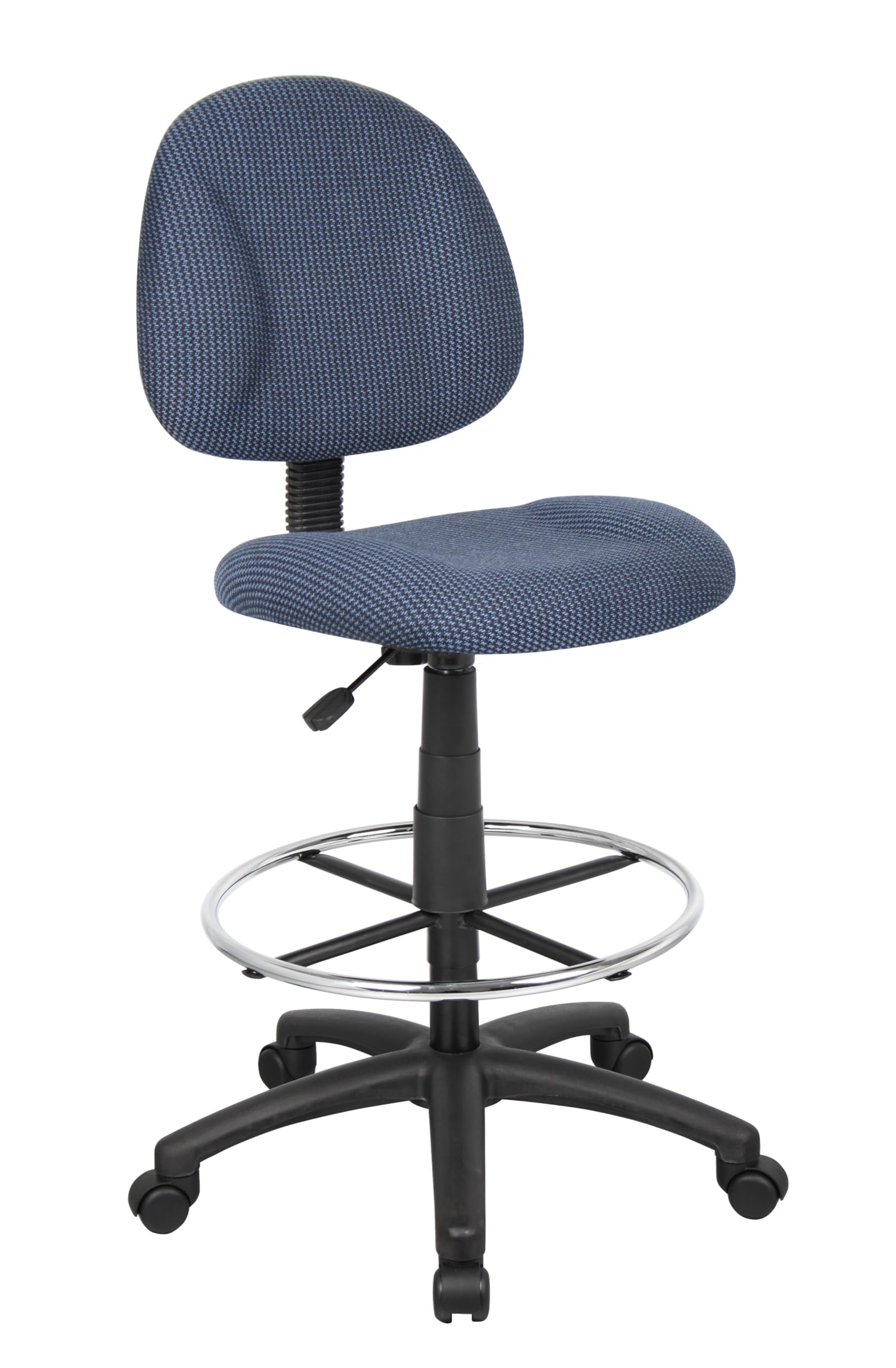 Boss Office Products Ergonomic Works Drafting Chair without Arms in Blue