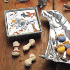 Mariposa Labrador Napkin Weight | Silver | Brillante | Gifts | Napkin Weights | Recycled Sandcast Aluminum | Handmade In Mexico