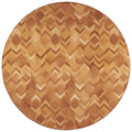 Dalyn Rugs Durango Patchwork Faux Cowhide Ss5 Spice 6' X 6' Rug