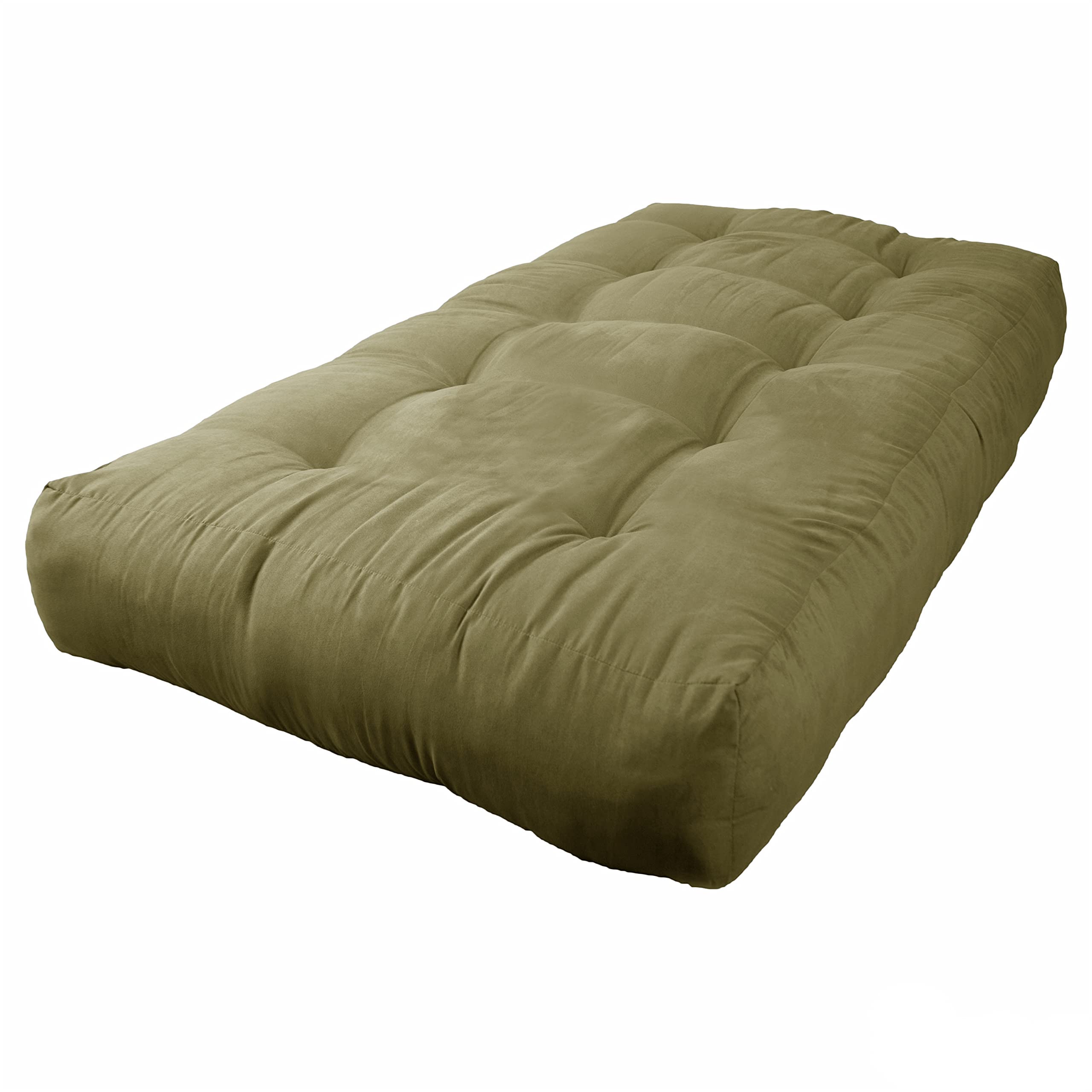 Blazing Needles Vitality 10&quot; Microsuede Futon Mattress, Twin, Sage Green