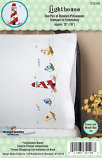 Design Works Crafts Lighthouse Stamped For Embroidery Pillowcases