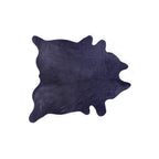 HomeRoots Cowhide, Microsuede 5' x 7' Navy Modern Cowhide Contemporary Area Rugs