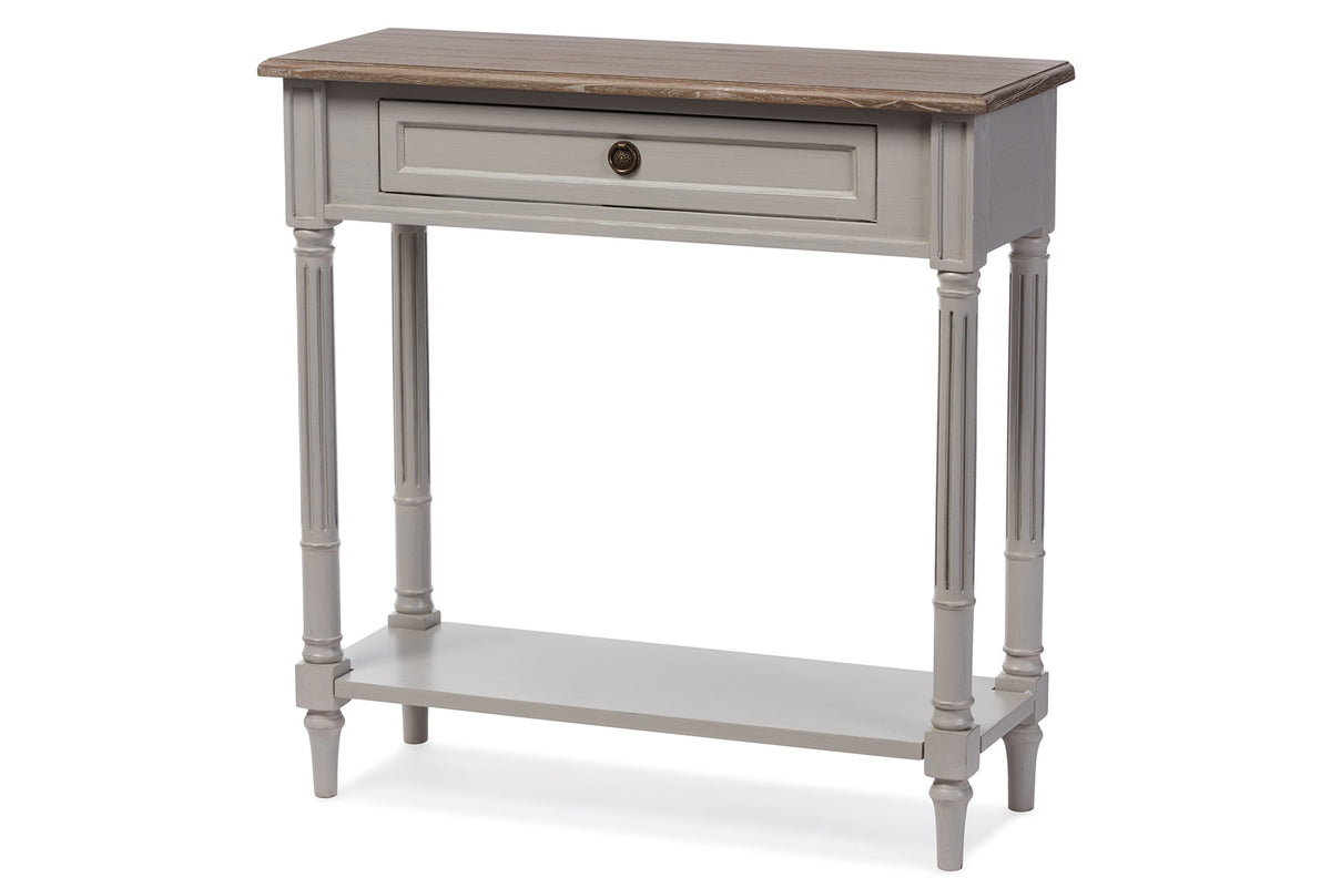 Baxton Studio Edd8Vm/Mbw1 Console Table, White Wash