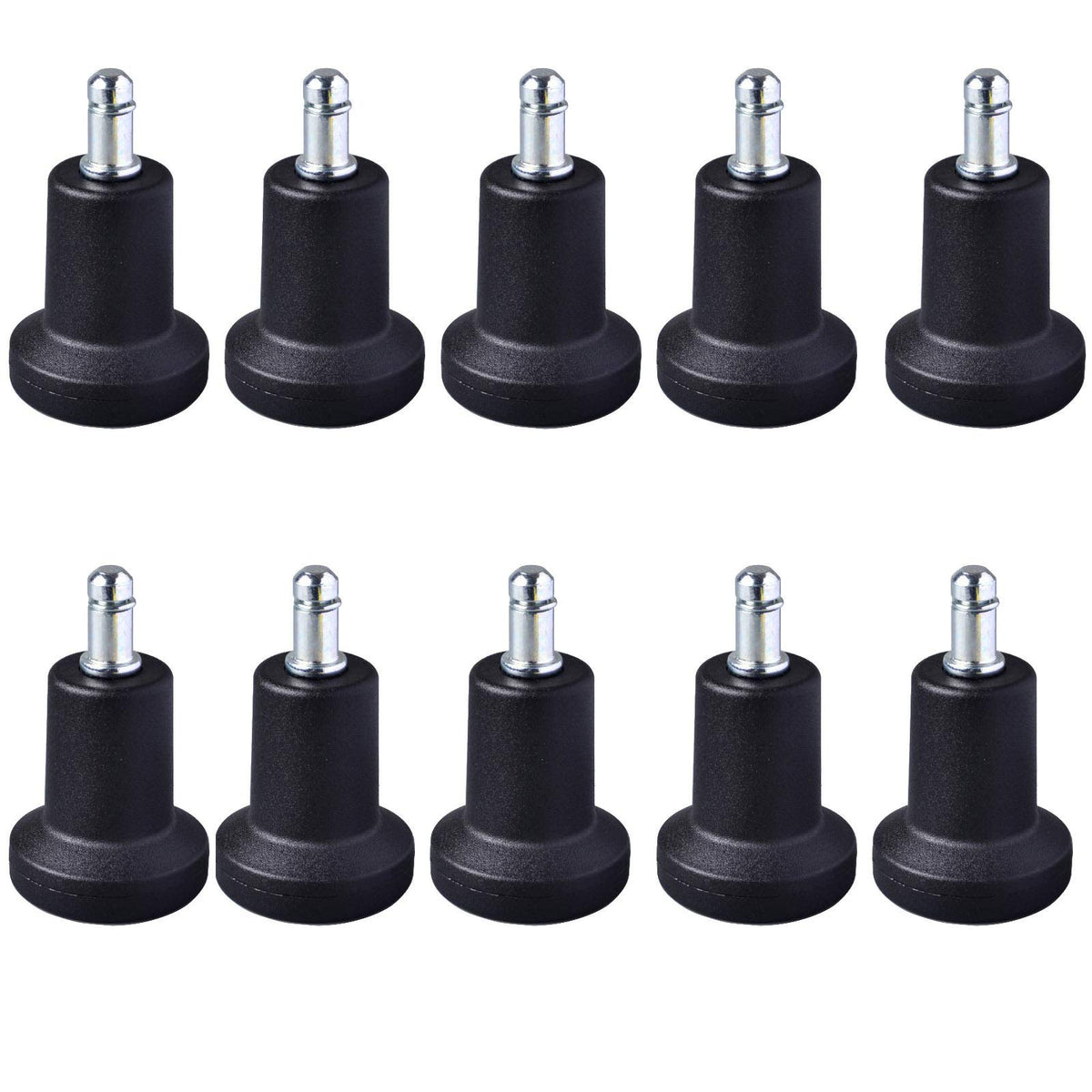 Ivank 10pcs Chair Glides to Replace Casters, 6cm Height Office Chairs Stationery Office Replacement Chair Without Wheels and Hig