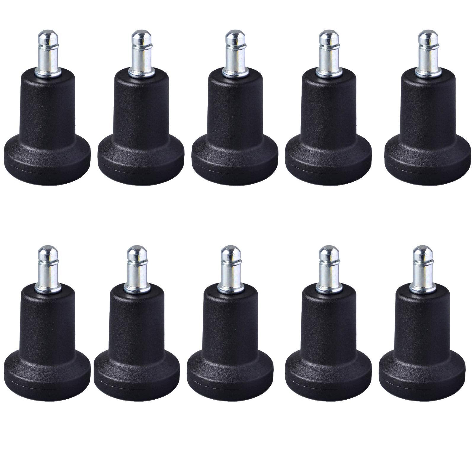 Ivank 10pcs Chair Glides to Replace Casters, 6cm Height Office Chairs Stationery Office Replacement Chair Without Wheels and Hig