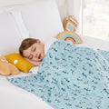 HOSUKKO Weighted Blanket - 2 lbs Blue Shark Heavy Blanket - Breathable Blanket(36 * 48 inches, 2 lbs)