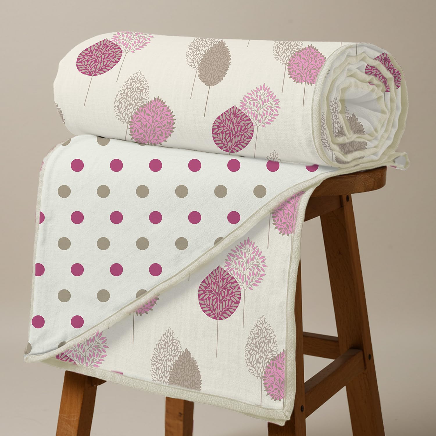 Urban Space 100% Cotton Malmal Double Bed Dohar, All Season Reversible Blanket, Soft, Lightweight And Breathable Ac Dohar/Quilt/