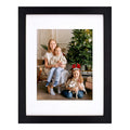 Golden State Art 11x14 Photo Wood Frame with Mat for 8x10 Picture BLACK
