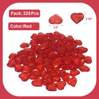 Aifans Vase Fillers For Home Deco And Centerpieces,Heart Shaped Marbles For Vases,Acrylic Heart Gems For Table Scatter,Valentine