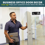 The Office Sign, 9    3 Inch Main Official Self Adhesive Office Sign For Door Or Wall, Easy Installation, Premium Acrylic Design
