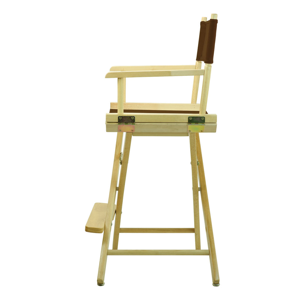 Casual Home 220-00/021-45 Director Chair 24" - Counter Height Natural Frame/Brown Canvas