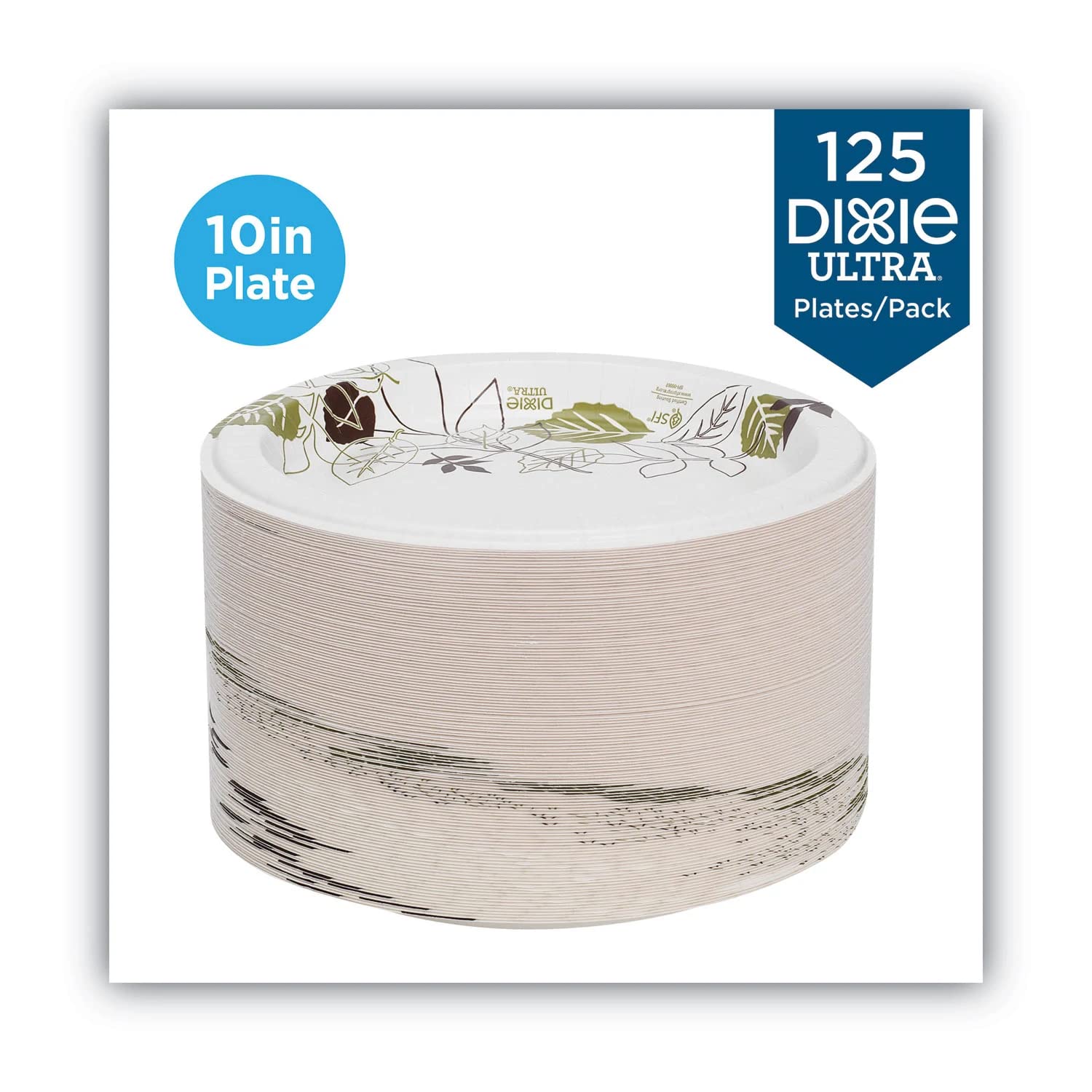 Dixie Pathways Table Ware, 10.13" Diameter, White