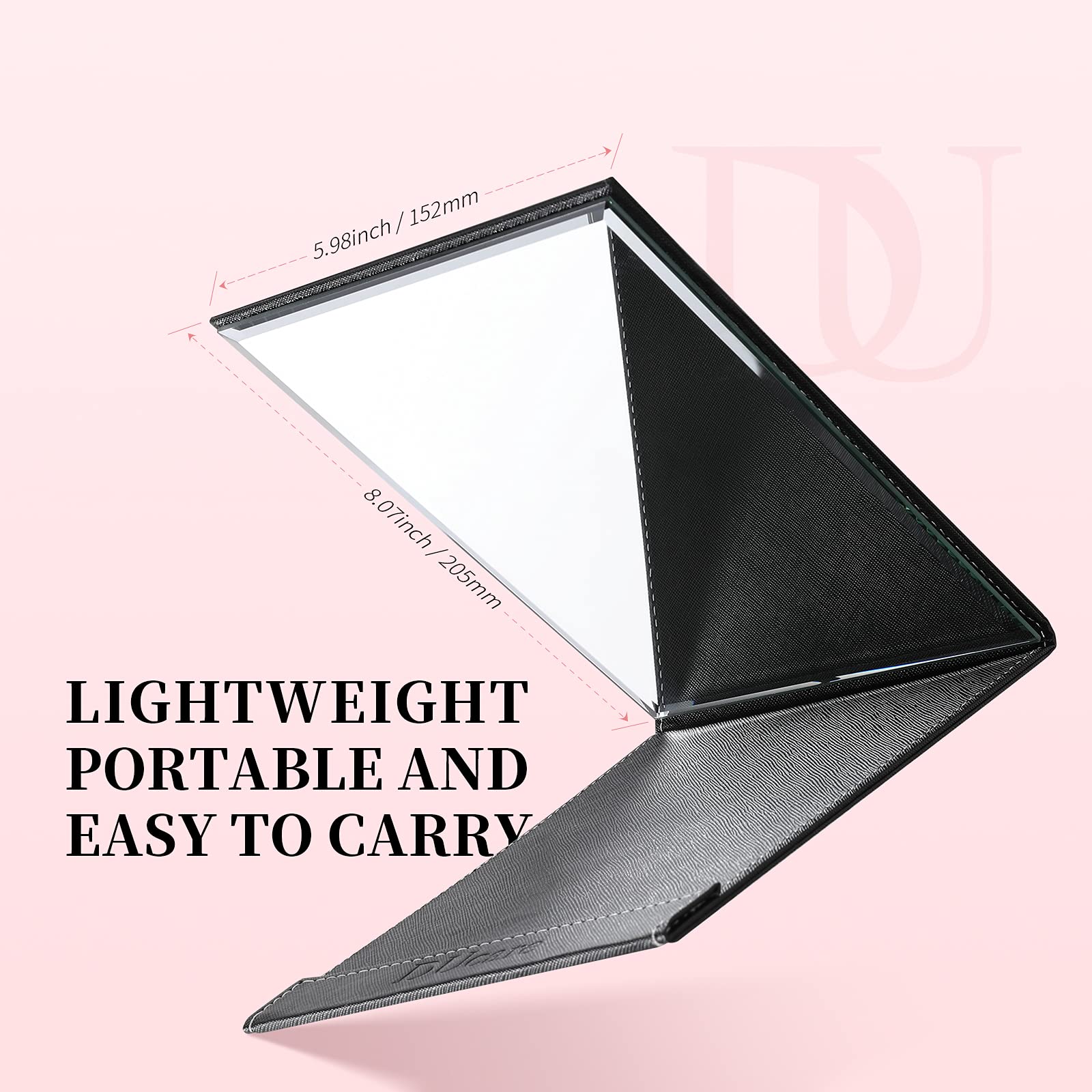 Ducare Portable Folding Vanity Makeup Mirror With Stand, Large