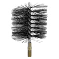 RattanView 4 Inch Round Chimney Wire Brush, Double Spiral