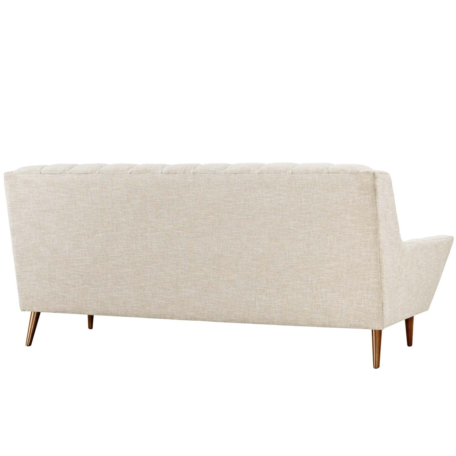 Modway Response Upholstered Fabric, Sofa, Beige