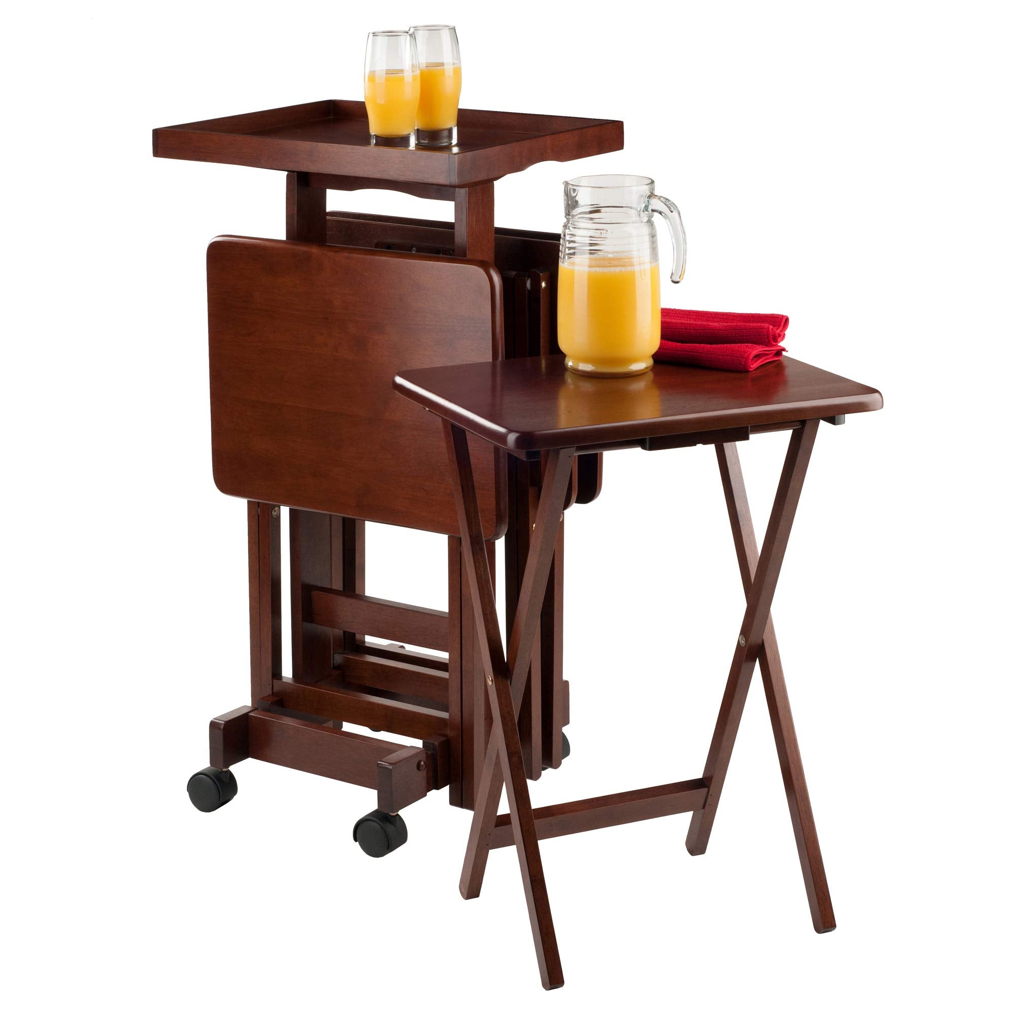 Winsome Isabelle Snack table, Walnut 19.69x15.91x36.22