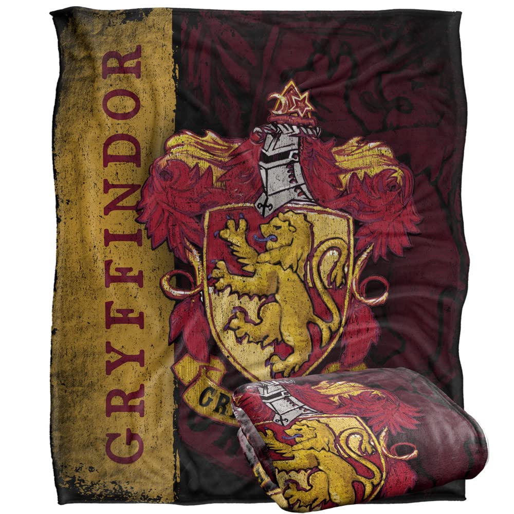 Harry Potter Blanket, 50'X60' Harry Potter House Crest Gryffindor Silky Touch Super Soft Throw Blanket