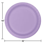 Creative Converting Touch Of Color 24 Count Paper Banquet Plates, Luscious Lavender