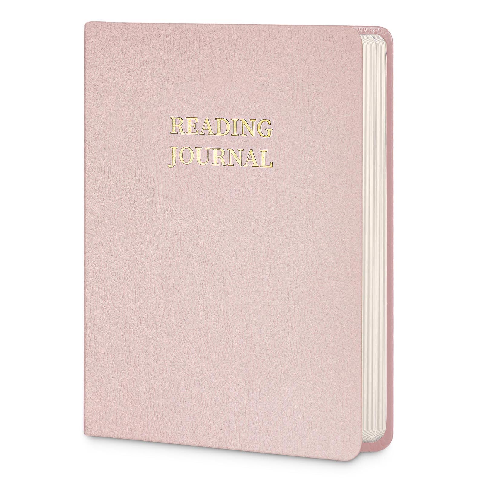 TSFPapier Reading Journal Book Lovers Gifts Hardcover Leather Readers Accessories Track Reading Log with 121 Books Reviews, 5.8 