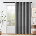 Jinchan Blackout Curtain 90 Inch Length Light Grey Curtain For Bedroom Living Room Curtain 1 Panel Texture Curtain Grommet Top Window Drape 72 Inches Wide By 90 Inches Long Gray