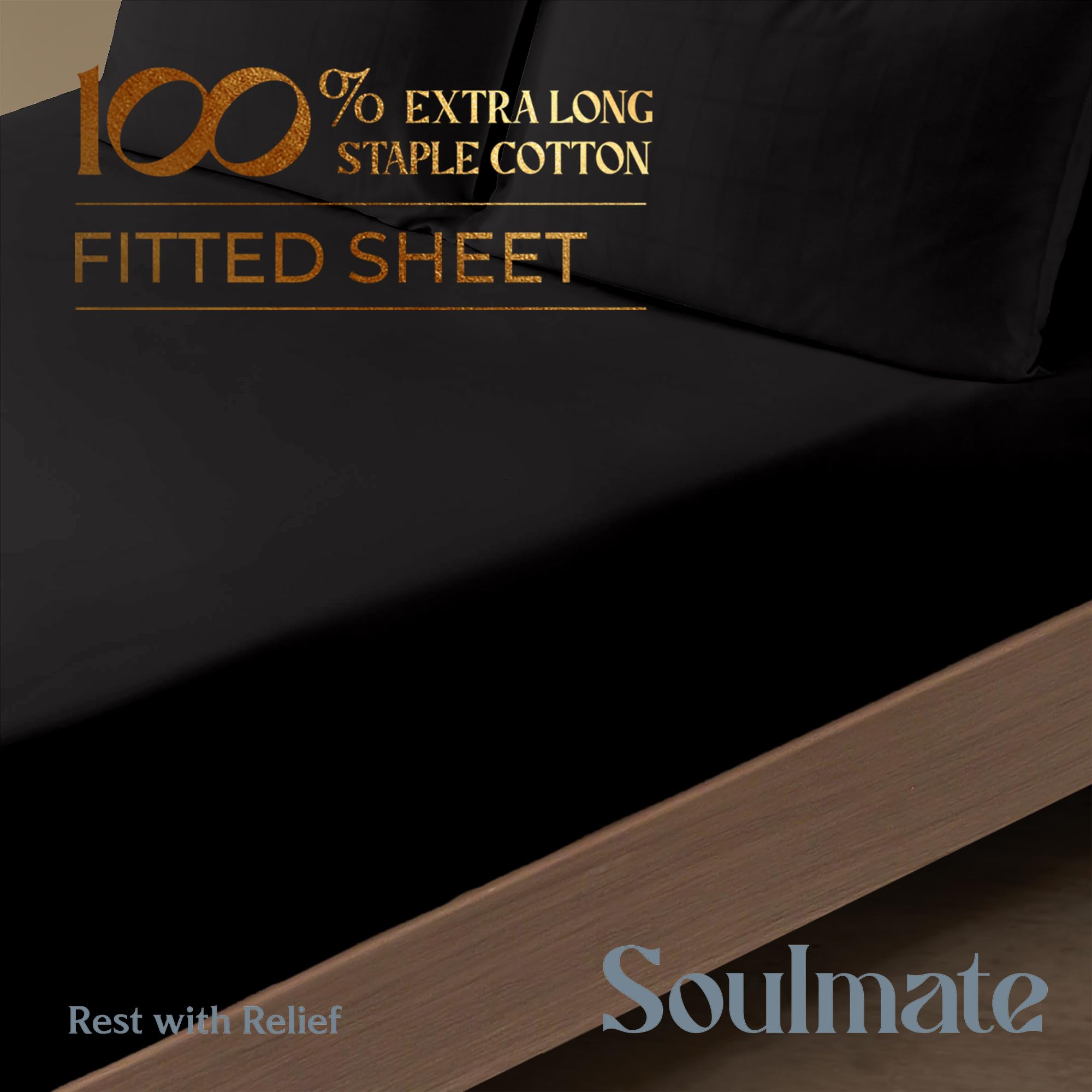 Mayfair Linen 100% Cotton Full Size Fitted Sheet Only - 500 Thread Count 16'' Deep Pocket Full Size Fitted Sheet, Soft Cooling D