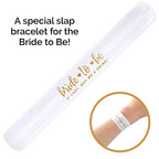 Pop Fizz Designs Bachelorette Slap Bracelets | Bachelorette Party Favors | Bride Tribe Gifts (Black)