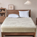 Phf Truly Velvet Fitted Sheet Only Full Size, Luxury Super Soft Cozy Comfy Fleece Bottom With 15' Deep Pocket, Suitable For Fall Winter And Spring, No Pillowcases, Sand