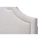 Baxton Studio Ritta Modern and Contemporary Upholstered Headboard Beige/King