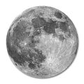 Smooffly Round Moon Mouse Pad, Special Earth Grey Fashion Design Circular Mousepad With Rubber 20Cm