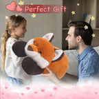 Arelux Soft Red Fox Stuffed Animals:22In Fox Plush Cute Cuddly Body Pillow Hug Sleeping Fluffy Wild Animal Toys Bed Decor Plushi