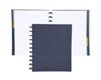 Talia Discbound Notebooks, Planner, Customizable, (Charcoal W/Charcoal Discs, Letter (8.5In X 11In))