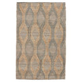 Kosas Home Manitou 96 X 120 Jute & Cotton Accent Rug In Natural/Mineral Blue