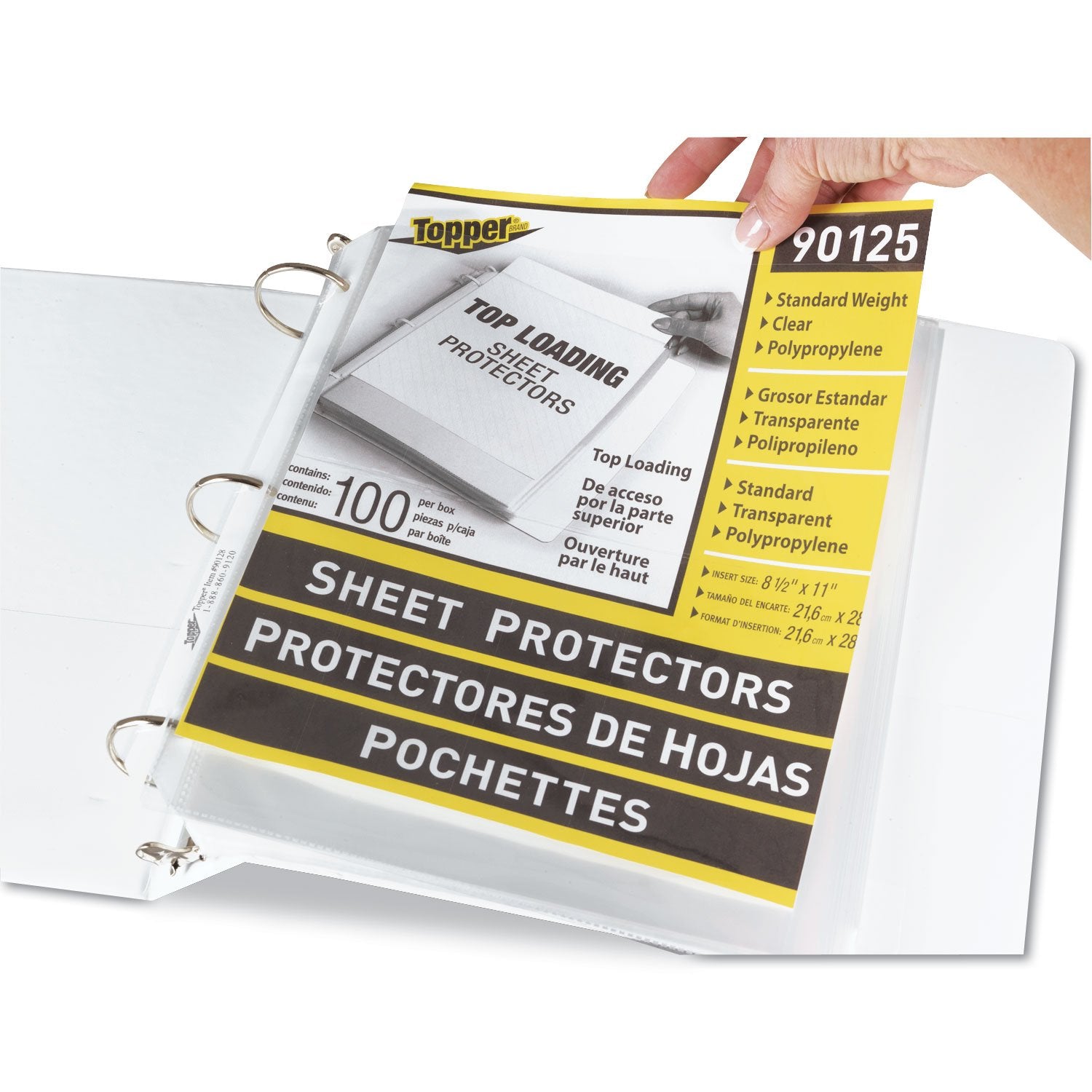 Top-Load Polypropylene Sheet Protectors, Standard, Letter, Clear, 100/Box