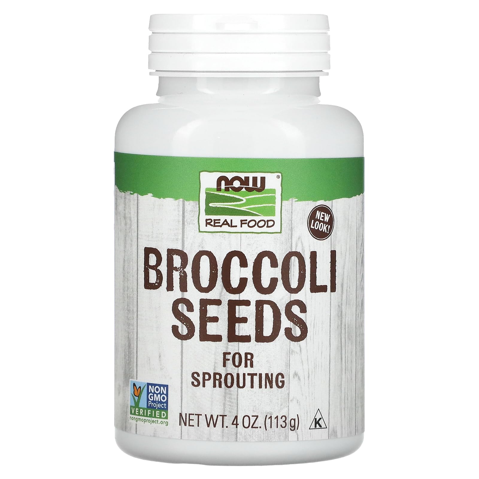 Now Foods, Broccoli Seeds For Sprouting, Non-Gmo Project Verified, 4 Ounces