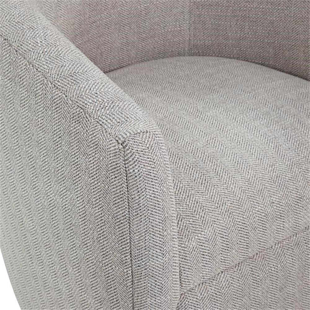 Comfort Pointe Lynton Sea Oat Beige Polyester Fabric Swivel Accent Chair