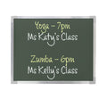18 X 24 Aluminum Framed Green Chalkboard
