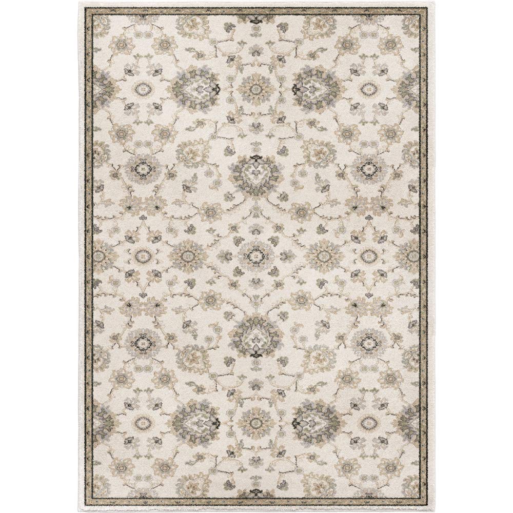 Orian Rugs Manor Sarouk Soft White 6'7&quot;X9'6&quot;