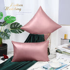 BRAWARM Faux Leather Throw Pillow Cover 16 x 16 Inches Rose Gold Pack of 2
